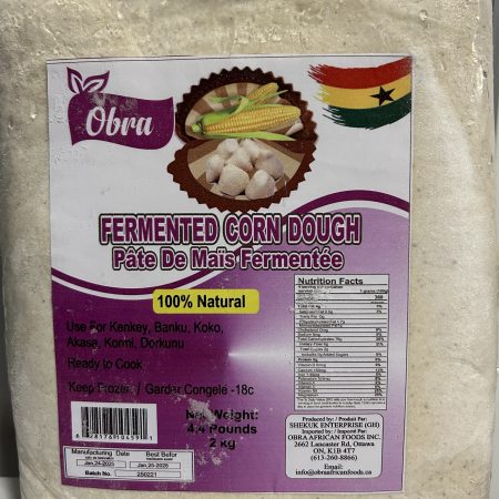 Frozen Fermented Corn Dough